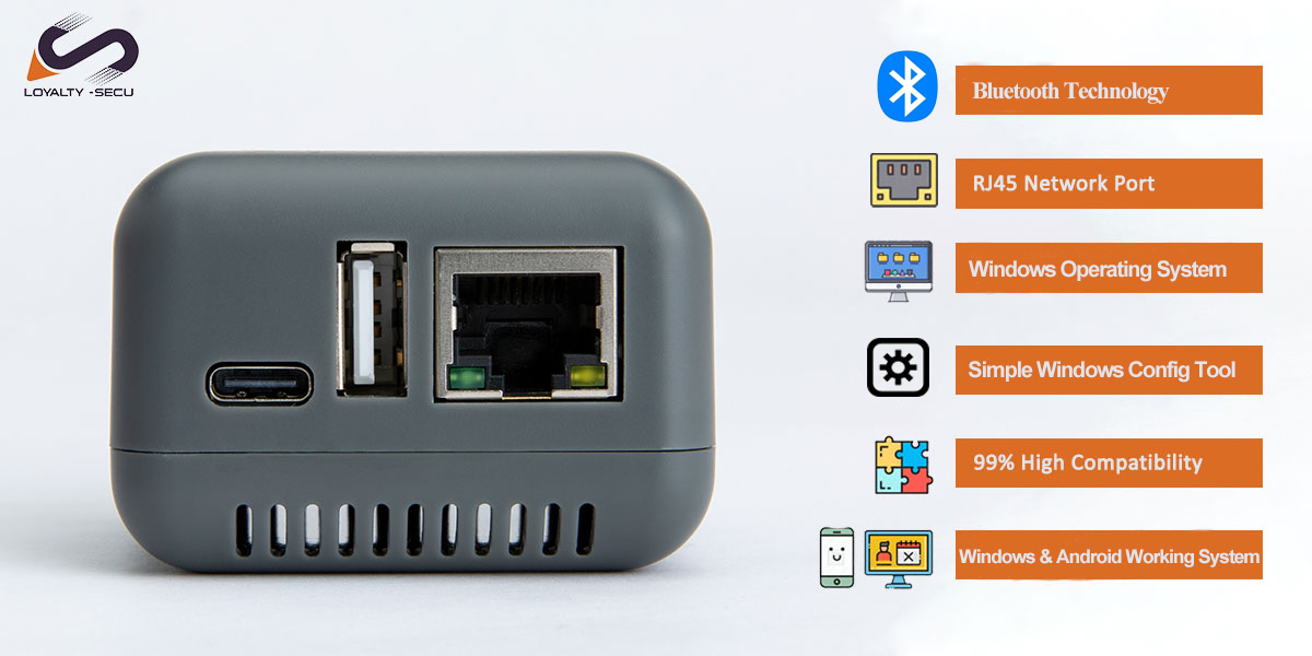 Wireless Bluetooth Printer Adapter Print Server LoyaltySecu