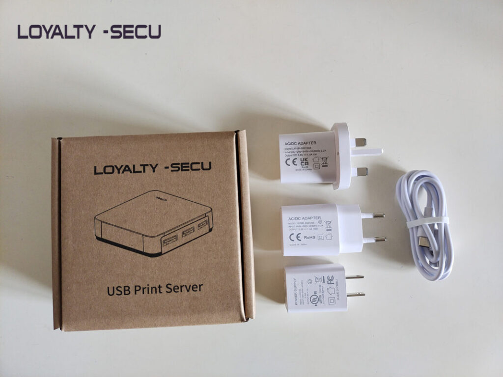 3 usb ports network print server with us eu uk power adapter 1024x768