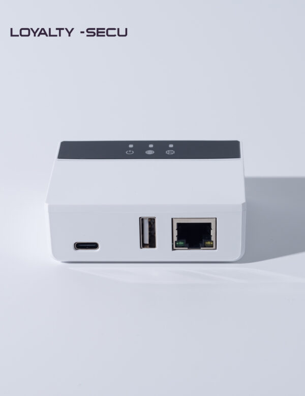 LOYALTY-SECU Print Server Transform USB Printers into Wireless Cloud Printers for Multi-User