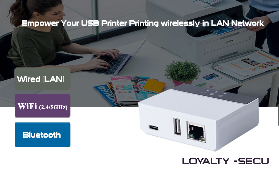 USB Print server software solution