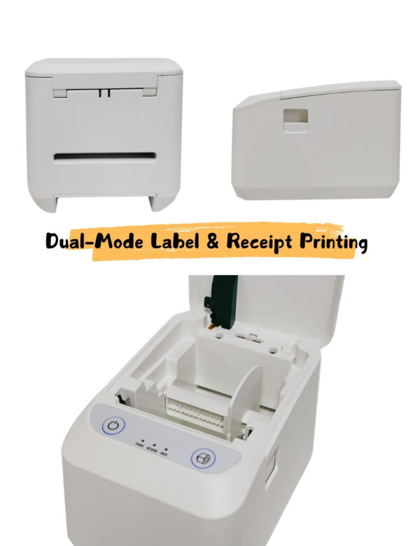 3-Inch 80mm Thermal Label & Receipt Cloud Printer with Wi-Fi, Bluetooth, API Support, Compatible with Third-Party MQTT Servers 2