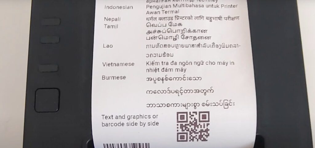 multi-language printing support